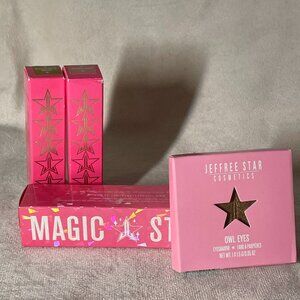 Jeffree Star 4‑Piece Makeup Bundle – Eyeshadow, Concealer & Lipsticks